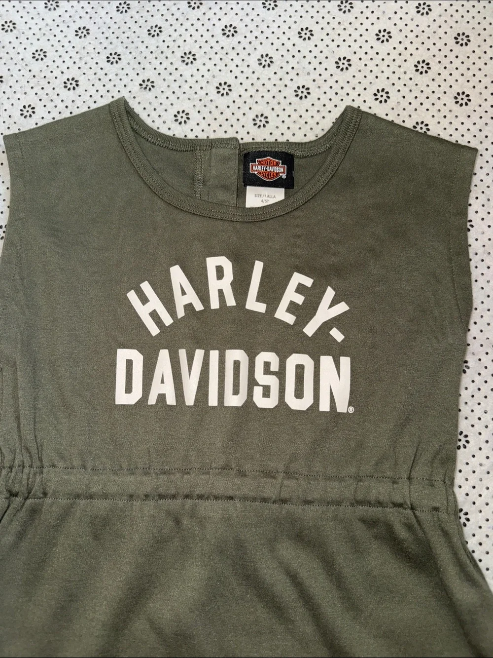 🛍CUTE Little GIRLS HARLEY DAVIDSON ROMPER SIZE 4/5T 🛍